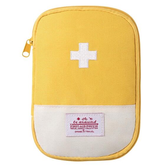 4 pezzi Viaggio Home Borsa medica portatile, Colore: giallo grande