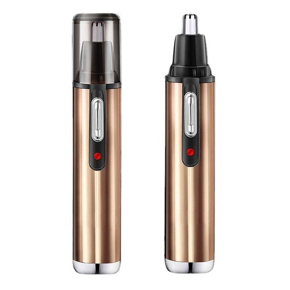 Trimmer per capelli del naso elettrico USB Richargeable Shaver (Gold)