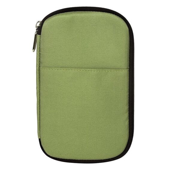 2 PZ Omouboi Borsa per stoccaggio da viaggio all'aperto Pacchetto passaporto multifunzione (oliva)