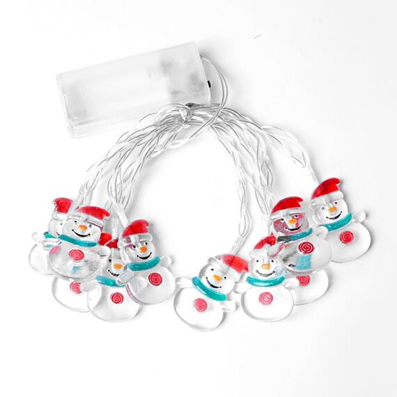 1,5 m 10 luci natalizie a neve a LED LIGHT LIGHT Stringa