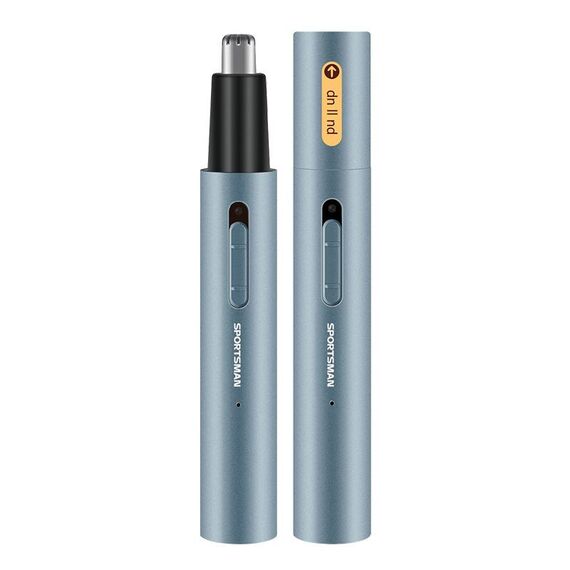 Dispositivo per capelli ricaricabile per tubi in tubo di alluminio metallo sportivo, Stile: SideBurns 2 in 1 (azzurro)