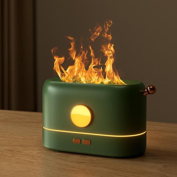 JF801 Simulazione desktop Simulazione AROMA Diffusore Umidificatore, colore: verde luce monocromatica