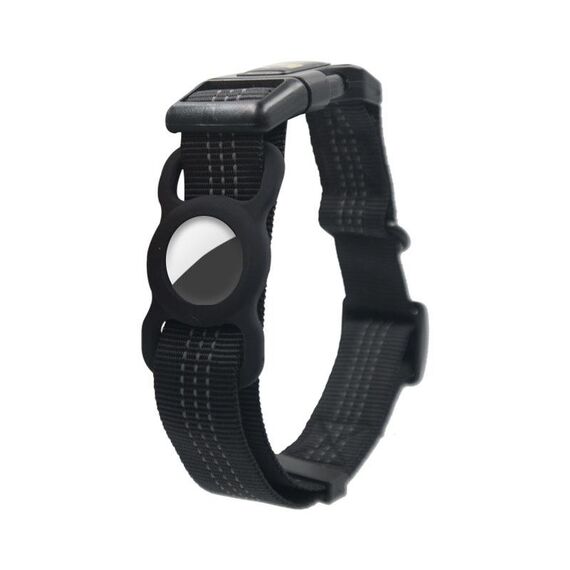 PUGGA GG1002 Polyester Dog Disposition Protector Collar per Airtag, dimensioni: L (nero)