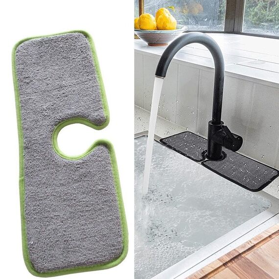 5 PZ Tampone Di Scarico Del Bacino Tampone Asciutto Assorbente Asciugamano In Fibra Di Acqua Mat Colore Consegna Casuale, Dimensioni: 62,5x13 cm