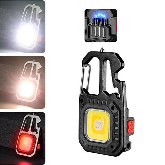 E-SMARTER W5138 Mini torcia portatile a luce intensa, specifica: nera