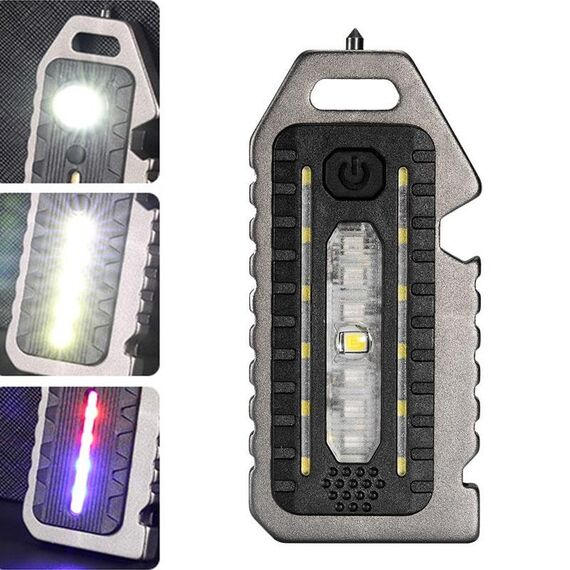 E-SMARTER W5135 mini portachiavi torcia portatile a luce forte (appannamento)