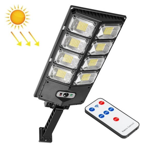 E-SMARTER LED Luce stradale a doppia fila Sensore solare da giardino, Stile: W789B-6