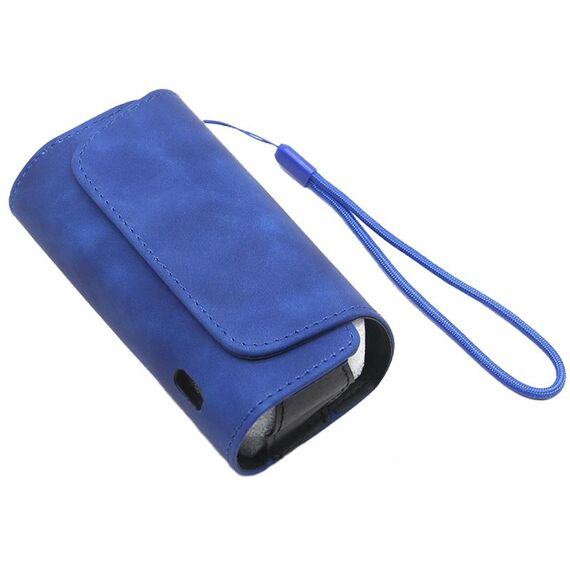 Custodia protettiva in pelle antiurto per sigaretta elettronica per IQO 3.0 (blu)