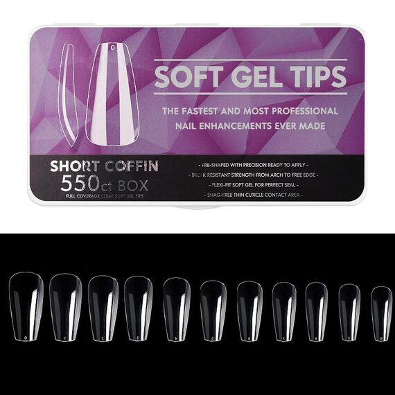 Piastra per unghie per manicure senza cuciture ultrasottile antigraffio, forma: 11 balletto corto