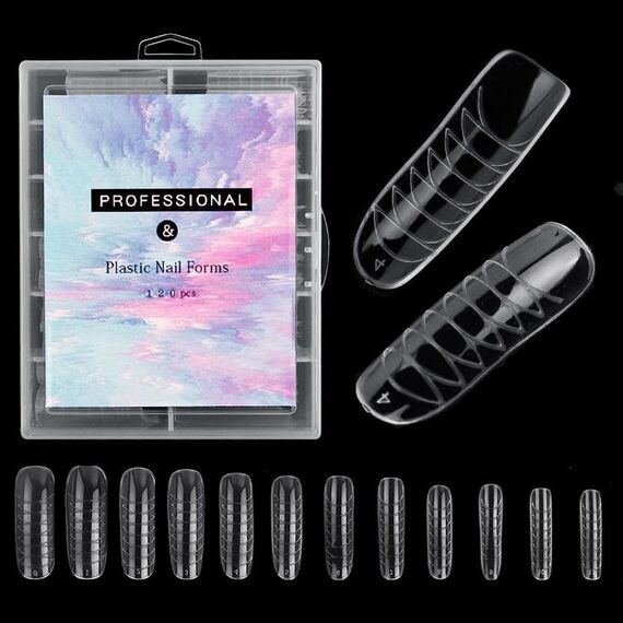 2 Scatole Nail Crystal Rapid Light Therapy Extension Nail Model, Forma: 120 PZ 02