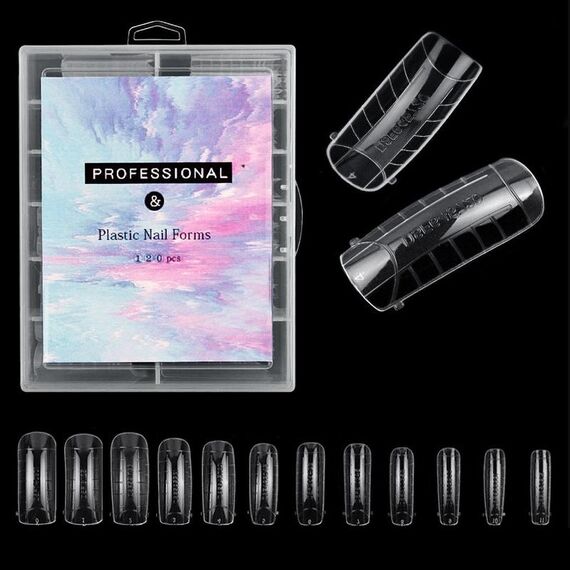 2 Scatole Nail Crystal Rapid Light Therapy Extension Nail Model, Forma: 120 PZ 05