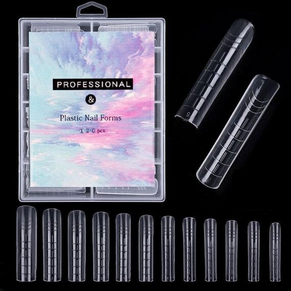 2 Scatole Nail Crystal Rapid Light Therapy Extension Nail Model, Forma: 120 PZ 13