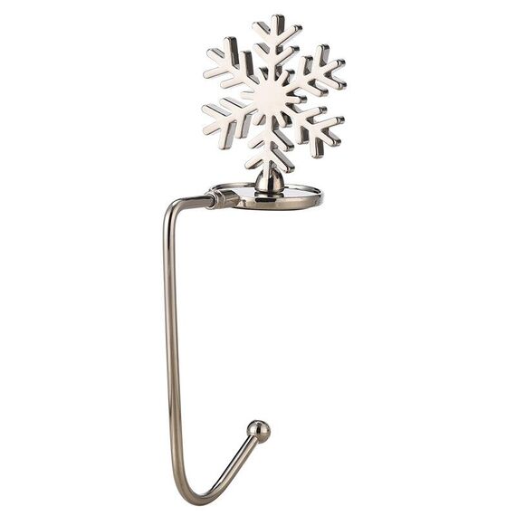 2 PCS D1013 Gancio decorativo natalizio Gancio di Natale del fumetto, spec: fiocco di neve d'argento