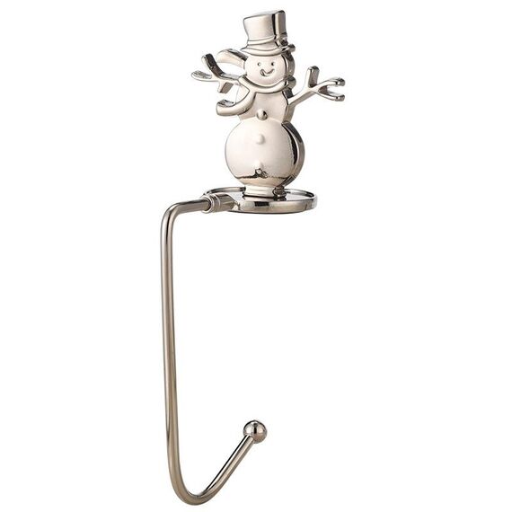 2 PCS D1013 Gancio decorativo natalizio Gancio di Natale del fumetto, spec: pupazzo di neve d'argento