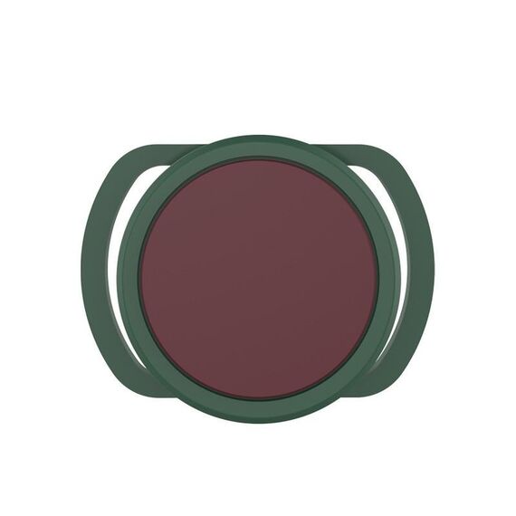 Custodia in silicone anti-smarrimento da 2 pezzi per AirTag, dimensioni: 30 mm (verde scuro + rosso vino)