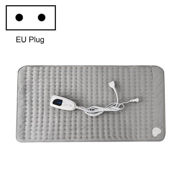 Coperta riscaldante elettrica per fisioterapia domestica, dimensioni: 40x30 cm, tipo di spina: spina europea (grigio argento)
