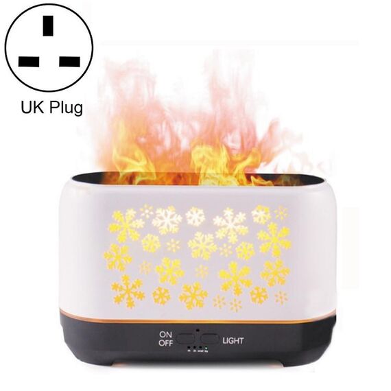 Simulazione 3D desktop umidificatore per macchina affumicata con incenso di fiamma, colore:bianco (spina britannica)