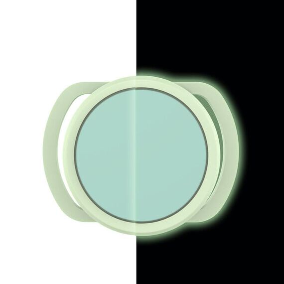 Custodia in silicone anti-smarrimento da 2 pezzi per AirTag, dimensioni: 35 mm (verde luminoso + verde menta)