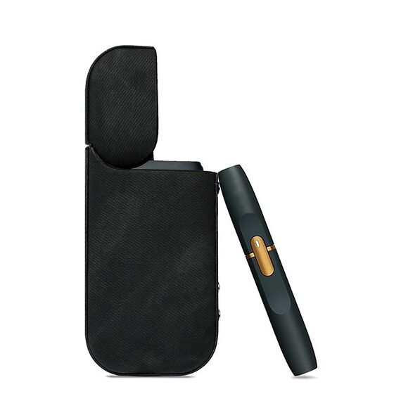 Custodia protettiva in denim per sigaretta elettronica per IQOS 2.4 Plus (nero)