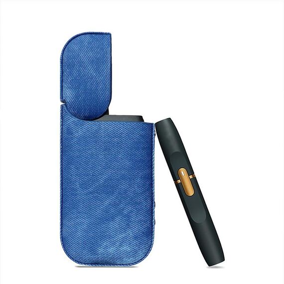 Custodia protettiva in denim per sigaretta elettronica per IQOS 2.4 Plus (azzurro)