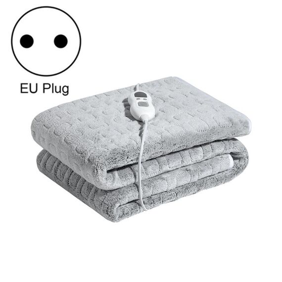 Coperta riscaldante elettrica in flanella da 100 W con interruttore timer termostato, stile: spina europea 6a marcia