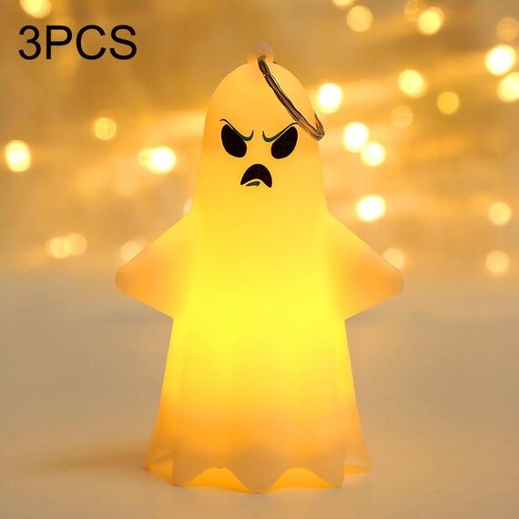 3PCS Halloween Decorazione Bambini Portatile Fantasma Zucca Luce Notturna (Tipo C)