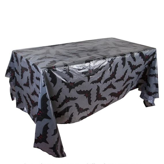 3PCS Natale Halloween Party Decorazione Evento Tovaglia (Pipistrello Grigio)