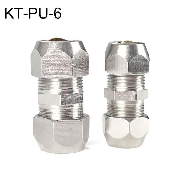 KT-PU-6 Connettore per tubo in rame con raccordo rapido pneumatico dritto in rame nichelato LAIZE