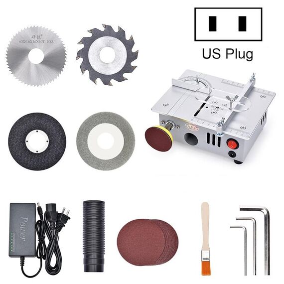 Taglierina per sega da tavolo mini modello multifunzione S6 96W, specifica: versione di fascia alta (spina americana)