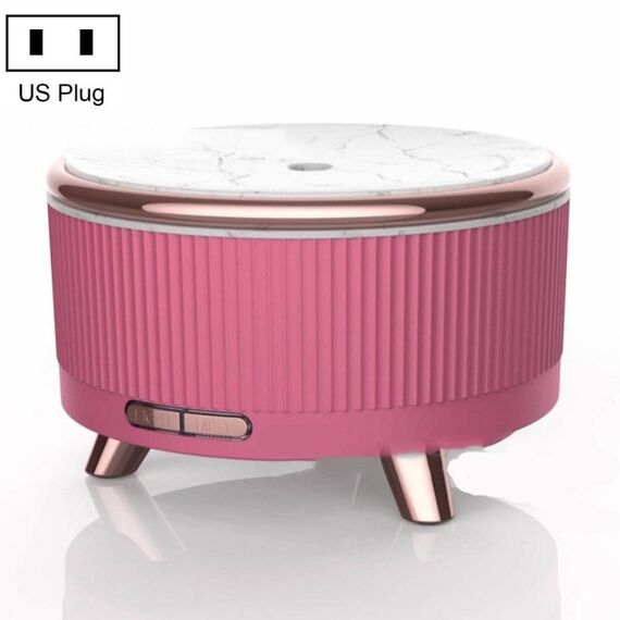 Diffusore di aromaterapia ad ultrasuoni Umidificatore Diffusore di oli essenziali Spina americana (rosa rossa)