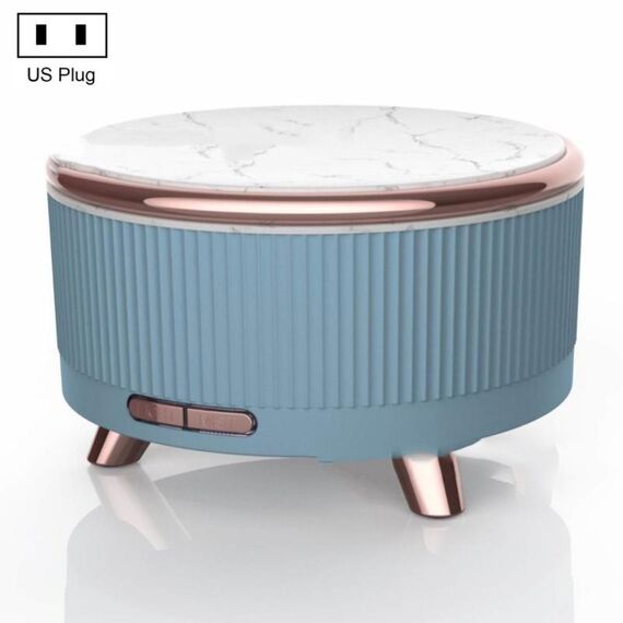 Diffusore di aromaterapia ad ultrasuoni Umidificatore Diffusore di oli essenziali Spina americana (blu cielo)