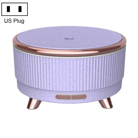 Diffusore di aromaterapia ad ultrasuoni Umidificatore Diffusore di oli essenziali Spina americana (Punto di fiori viola)