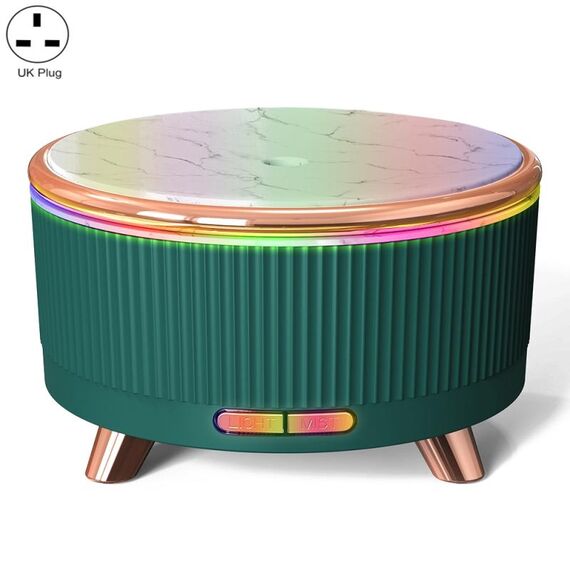 Diffusore di aromaterapia ad ultrasuoni Umidificatore Diffusore di oli essenziali Spina UK (verde scuro)