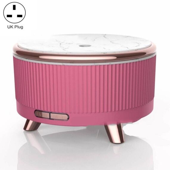 Diffusore di aromaterapia ad ultrasuoni Umidificatore Diffusore di oli essenziali Spina UK (Rosa rossa)