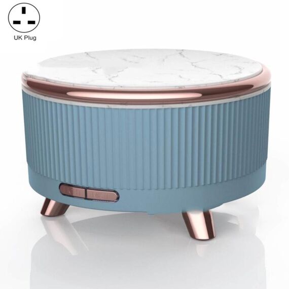 Diffusore di aromaterapia ad ultrasuoni Umidificatore Diffusore di oli essenziali Spina britannica (blu cielo)