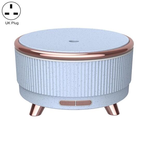 Diffusore di aromaterapia ad ultrasuoni Umidificatore Diffusore di oli essenziali Spina britannica (punto fiore blu)