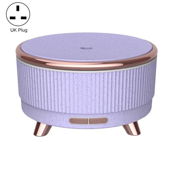 Diffusore di aromaterapia ad ultrasuoni Umidificatore Diffusore di oli essenziali Spina UK (Punto di fiori viola)