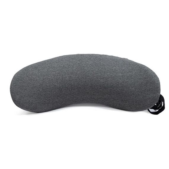 Cuscino per colonna vertebrale lombare in memory foam Cuscino lombare per dormire per donne incinte (mezzaluna grigio scuro)