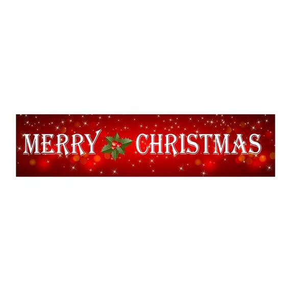 Forniture per decorazioni per feste per striscioni per patio di Natale 50 x 250 cm (stile 15)