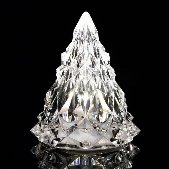 6 pezzi albero di Natale iceberg diamante cristallo luci decorative luce ambiente ornamenti acrilici, colore: bianco freddo