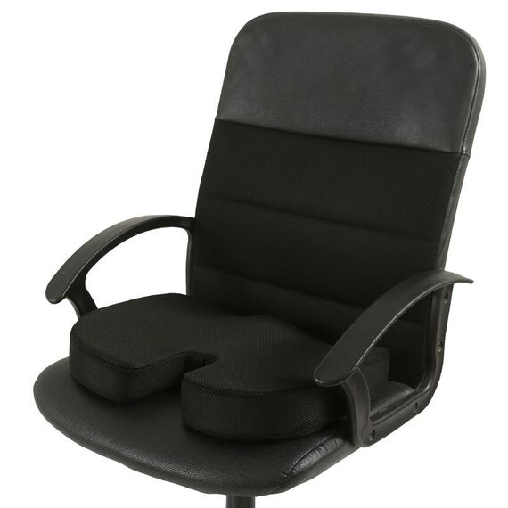 Cuscino in gel per ufficio Beauty Glutei Cuscino anti-emorroide (tessuto a rete nero)