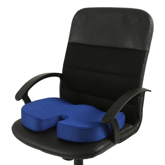 Cuscino in gel per ufficio Cuscino anti-emorroidi per glutei di bellezza (tessuto a rete blu)