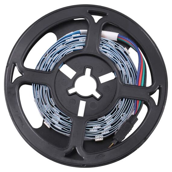 Bare Board 5050 SMD RGB LED Rope Light, 30 LED/m, Lunghezza: 2m, 12V 2A 100-240V, con telecomando a 24 tasti (AU Plug)