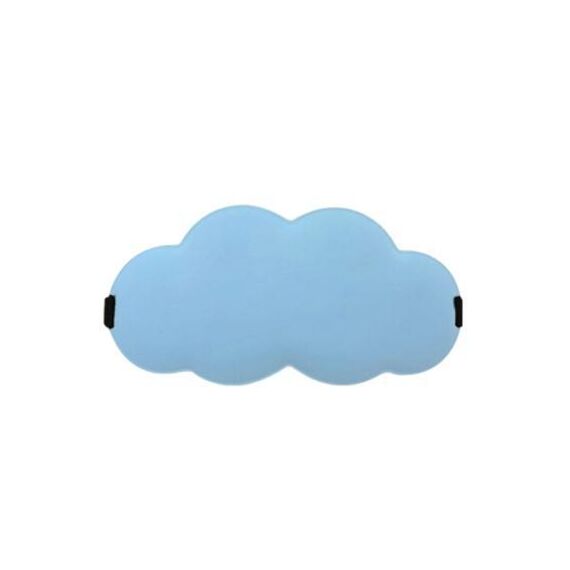 Maschera per gli occhi nuvola 3D Maschera per gli occhi confortevole per il sonno in schiuma di memoria a rimbalzo lento di seta del ghiaccio (blu)
