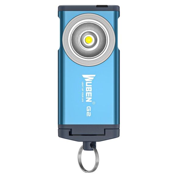 WUBEN G2 Torcia a LED a luce forte USB Camper all'aperto e portachiavi super luminoso per uso domestico (blu)