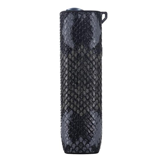 Per IQOS ILUMA ONE Custodia protettiva per sigaretta elettronica in TPU + PU con motivo a serpente con cordino (grigio scuro)