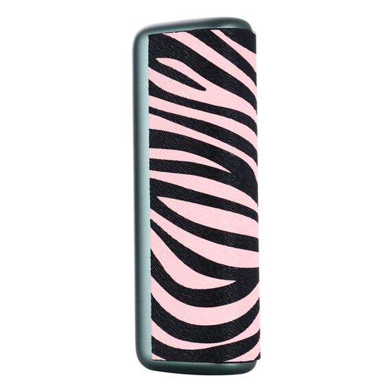 Custodia protettiva per sigaretta elettronica in pelle PU IQOS ILUMA Prime (zebra rosa)