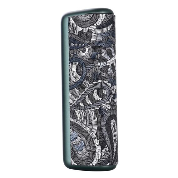 Custodia protettiva per sigaretta elettronica in pelle PU IQOS ILUMA Prime (fiore in vita nero)