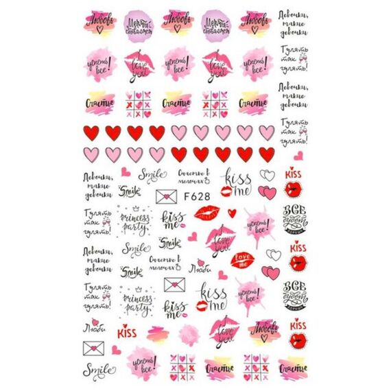 10pcs 3D Adesivo Farfalla Retro Colore Rosa Nail Art Sticker (F-628)