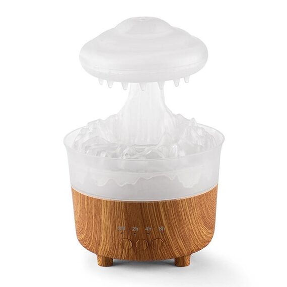 V50 Diffusore di aromi a goccia d'acqua per umidificatore per luce notturna colorata da tavolo, specifiche: spina UK (bianco)